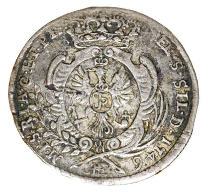 6 krajcarуw 1746 Fryderyk II Wielki Slask Wroclaw