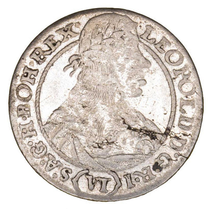 6 krajcarуw 1665 Leopold I Habsburg Slask Wroclaw