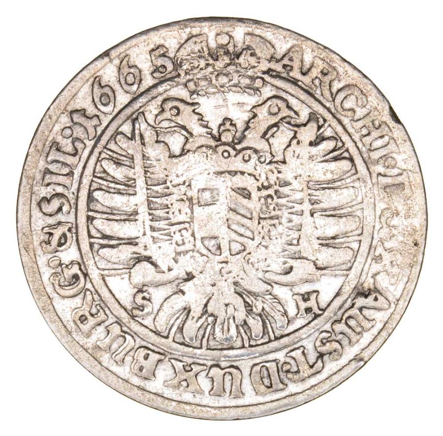 6 krajcarуw 1665 Leopold I Habsburg Slask Wroclaw