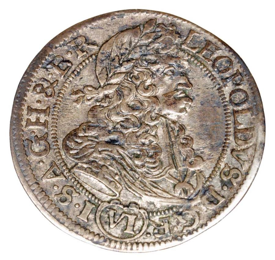 6 krajcarуw 1689 Leopold I Habsburg Slask Wroclaw