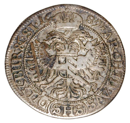6 krajcarуw 1689 Leopold I Habsburg Slask Wroclaw