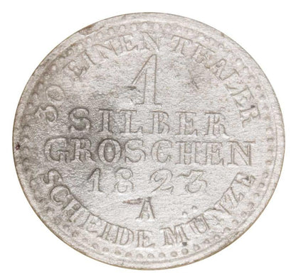 1 grosz srebrny 1823 Fryderyk Wilhelm III Prusy Berlin A