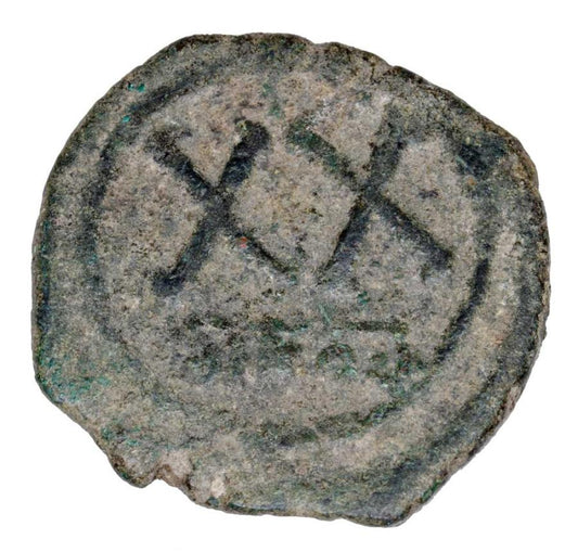 1/2 follis 578-582 Tyberiusz II Konstantyn Bizancjum Konstantynopol