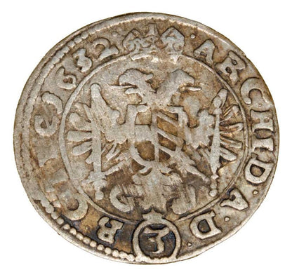 3 krajcary 1632 Ferdynand II Habsburg Austria Wieden