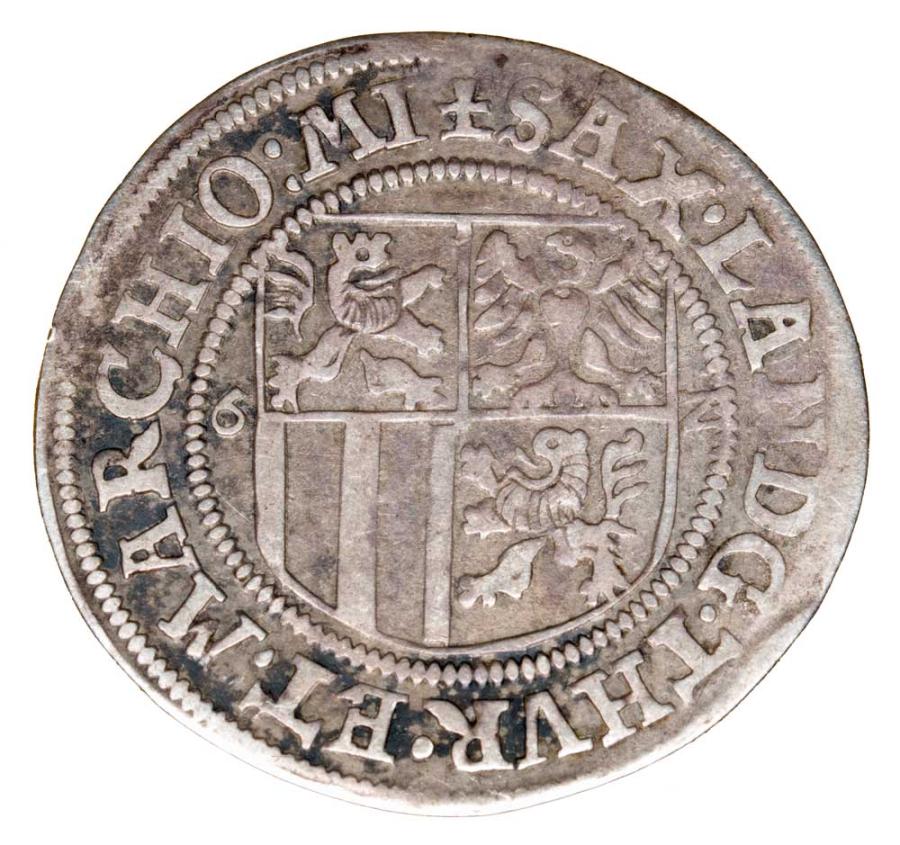 Grosz 1562 Jan Fryderyk II Niemcy Saksonia Saalfeld