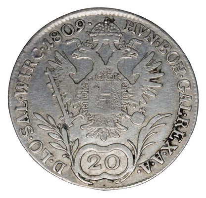 20 koron 1809 Franciszek II Habsburg Austria Wieden A