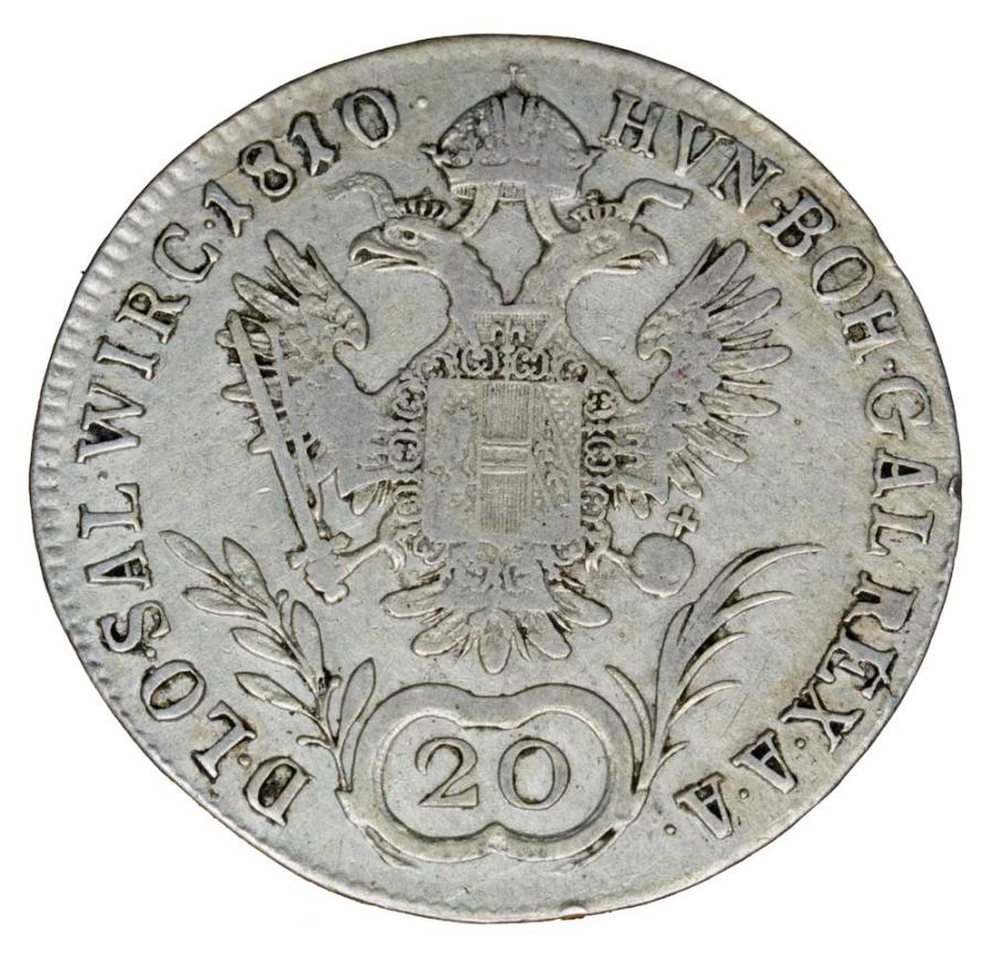 20 koron 1810 Franciszek II Habsburg Austria Wieden A