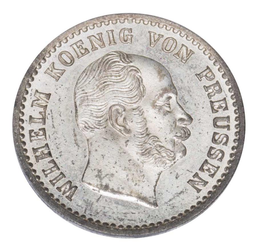 2 1/2 grosza srebrnego 1861 Wilhelm I Hohenzollern Niemcy Berlin A