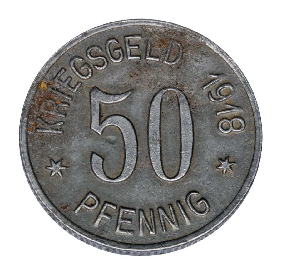 50 fenigуw 1918 Glogуwek Ober Glogau
