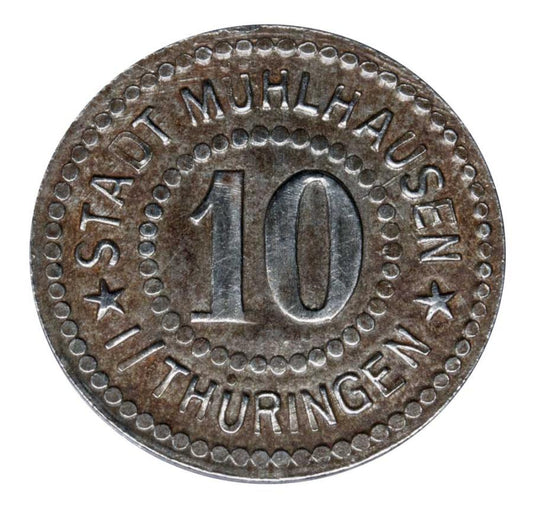 10 fenigуw 1917 Niemcy Turyngia Muhlhausen