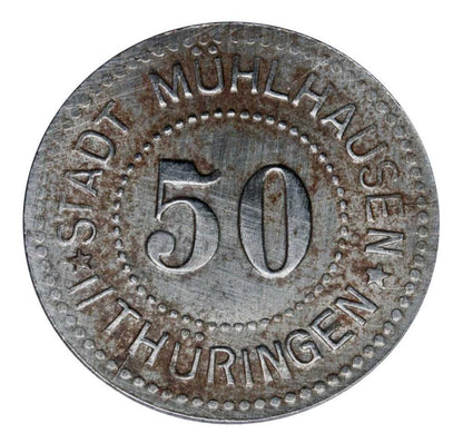 50 fenigуw 1917 Niemcy Turyngia Muhlhausen