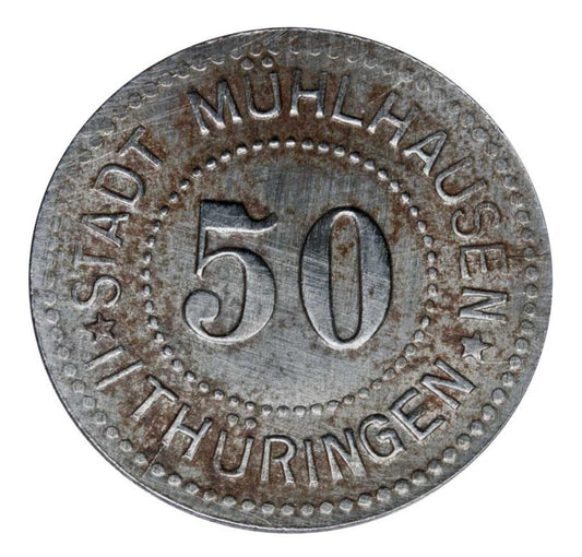 50 fenigуw 1917 Niemcy Turyngia Muhlhausen