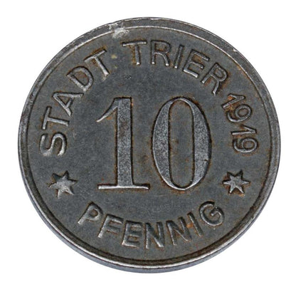 10 fenigуw 1919 Niemcy Trier