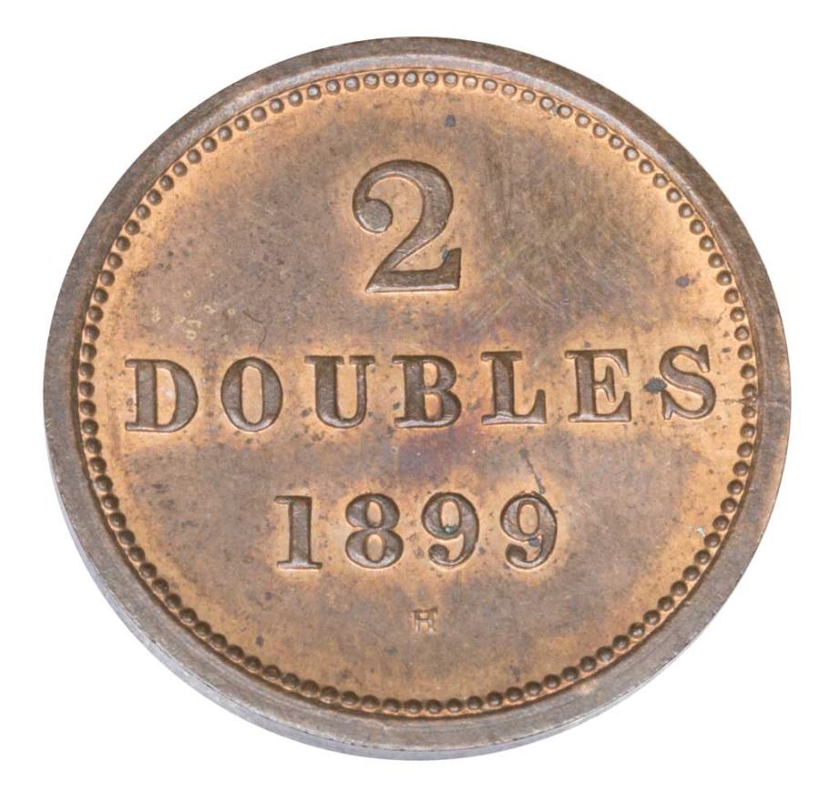 2 doubles 1899 Wielka Brytania Guernsey Birmingham H