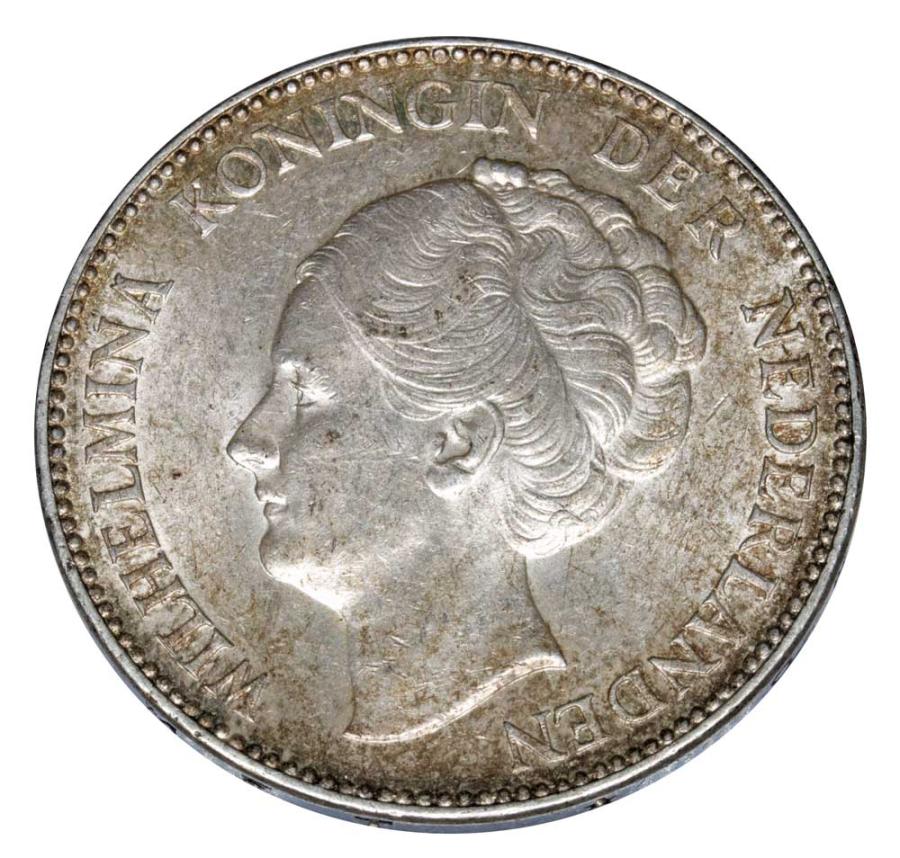 1 gulden 1940 Wilhelmina Oranska-Nassau Holandia Utrecht