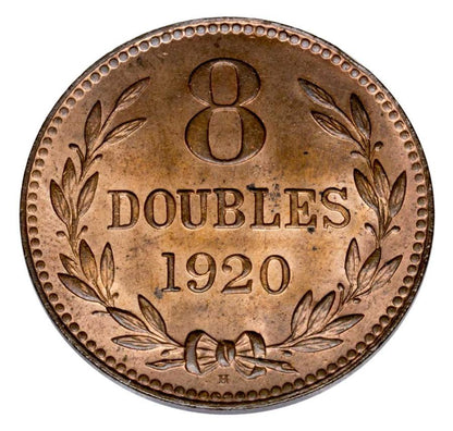 8 doubles 1920 Wielka Brytania Guernsey Birmingham H