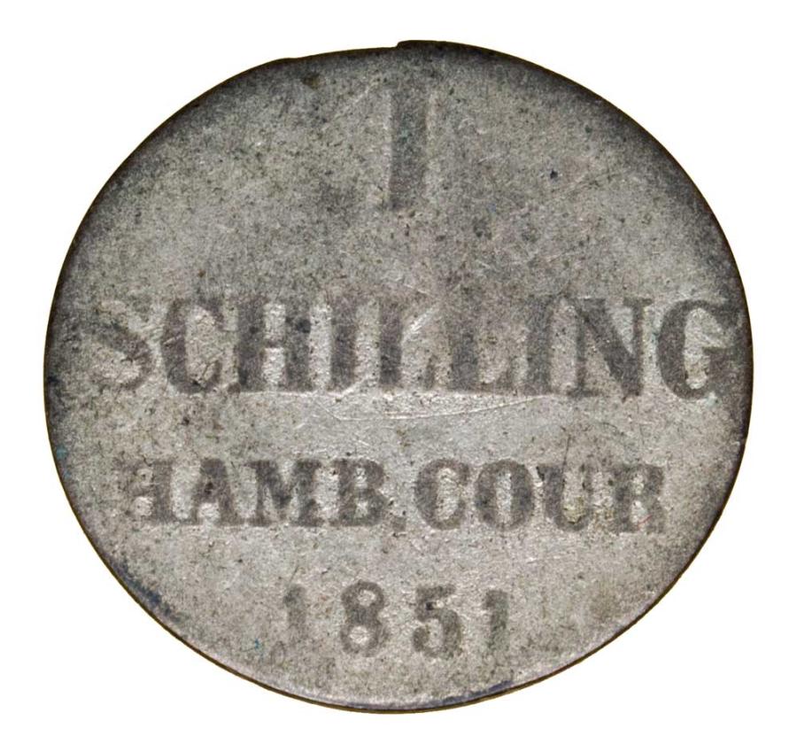 Szyling 1851 Niemcy Hamburg