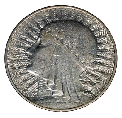 10 zlotych 1932 Polska Warszawa Glowa kobiety