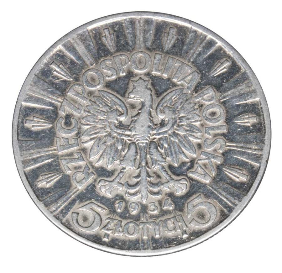 5 zlotych 1934 Polska Warszawa Jуzef Pilsudski