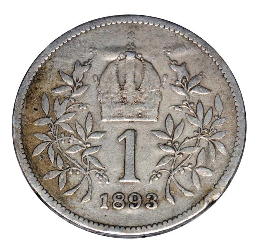 1 korona 1893 Franciszek Jуzef I Austria Wieden