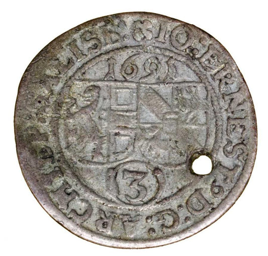 3 krajcary 1691 Jan Ernst von Thun Austria Arcybiskupstwo Salzburg