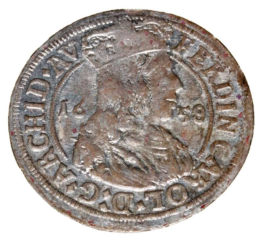 3 krajcary 1658 Ferdynand Karol Austria Tyrol Hall