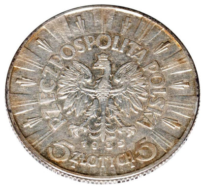 5 zlotych 1935 II RP Warszawa Jуzef Pilsudski