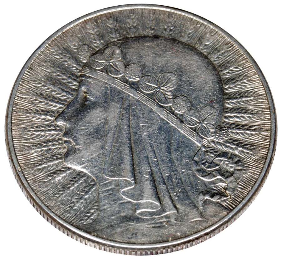 10 zlotych 1932 II RP Warszawa Glowa kobiety