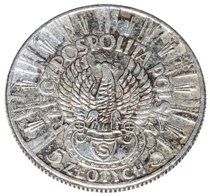 5 zlotych 1934 II RP Warszawa Jуzef Pilsudski Orzel Legionowy
