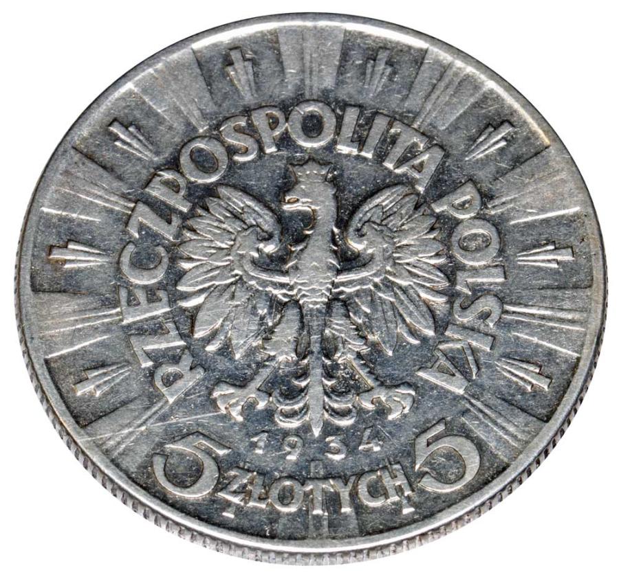 5 zlotych 1934 II RP Warszawa Jуzef Pilsudski