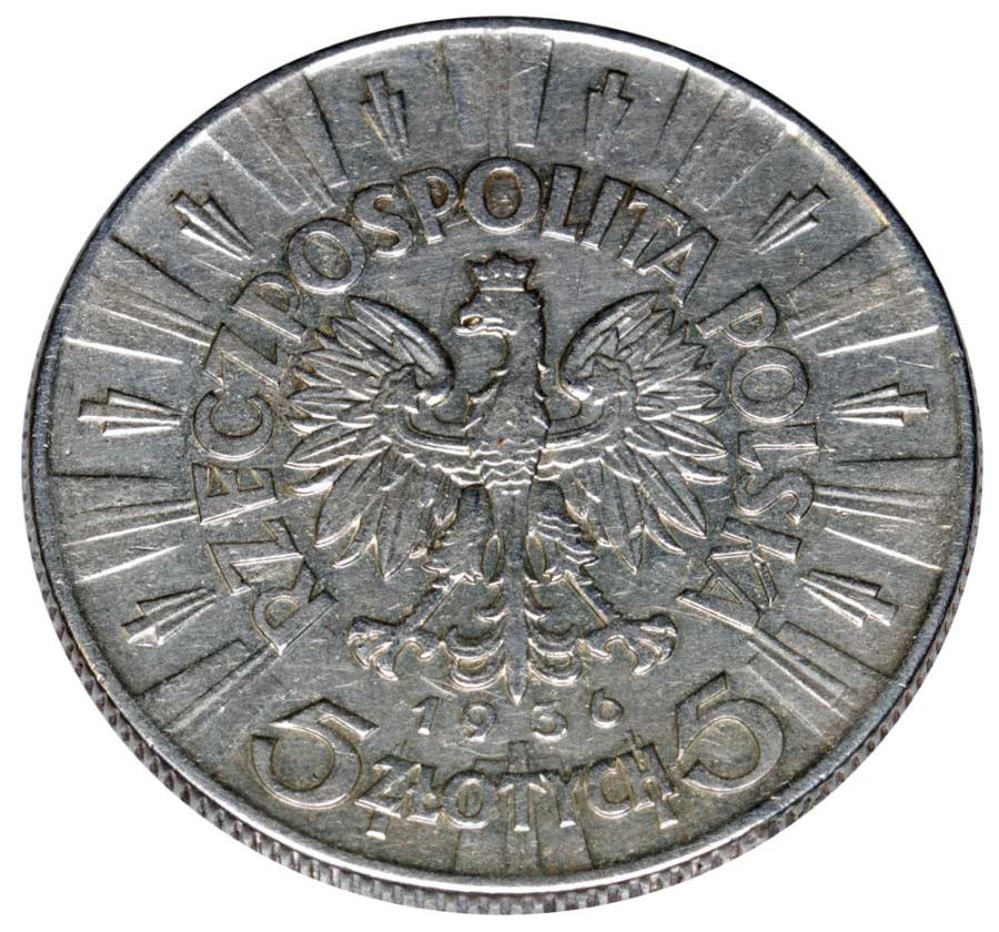 5 zlotych 1936 II RP Warszawa Jуzef Pilsudski