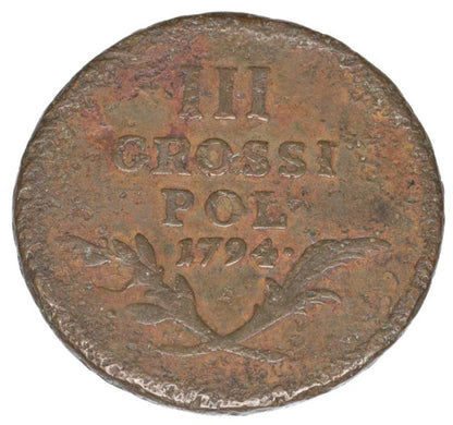 3 grosze 1794 Galicja i Lodomeria Wieden Insurekcja Kosciuszkowska