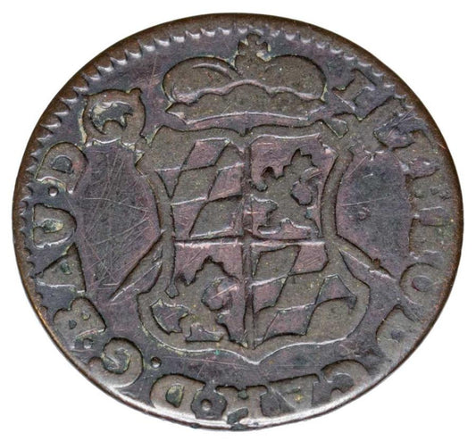 1 liard 1751 Jan Teodor Wittelsbach Belgia Biskupstwo Liege