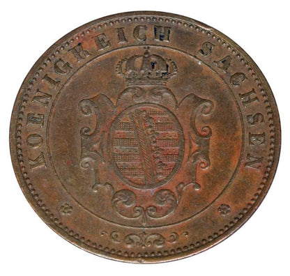 5 fenigуw 1869 Jan Wettyn Niemcy Saksonia Drezno B