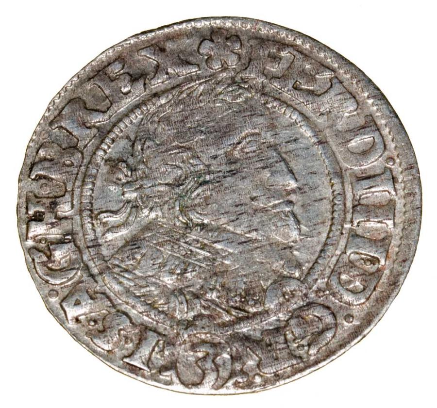 3 krajcary 1638 Ferdynand II Habsburg Slask Wroclaw