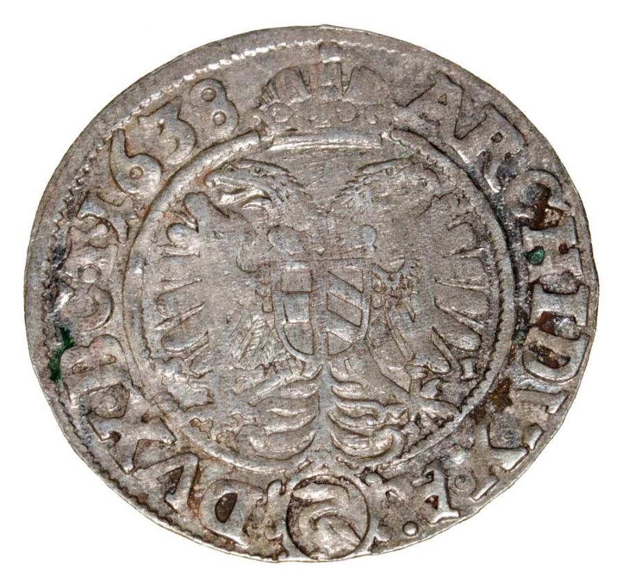 3 krajcary 1638 Ferdynand II Habsburg Slask Wroclaw