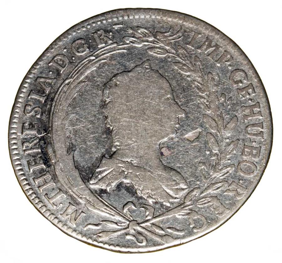20 krajcarуw 1765 Maria Teresa Habsburg Austria Praga