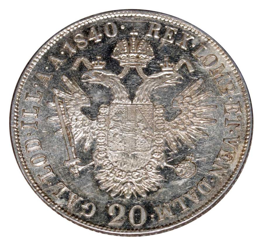 20 krajcarуw 1840 Ferdynand I Habsburg Austria Wieden A